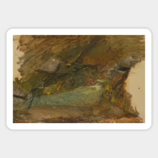 Woodland Stream by Frederic Edwin Church Magnet